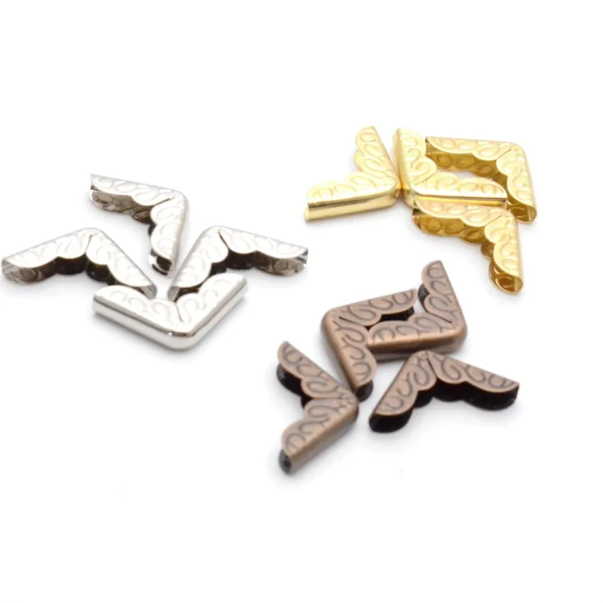 Book Scrapbooking Albums Menus Folders Corner Protectors 12pcs Bronze/Silver/Bronze option More style book corner protector