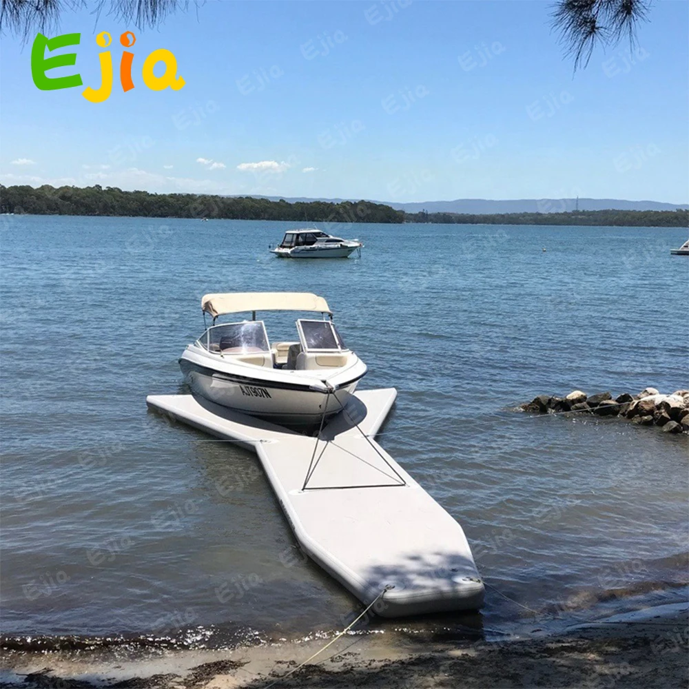 

20/26ft Drop Stitch Floating Inflatable Jet Ski Dock / Inflatable Y pontoons For Boat And Yacht Parking