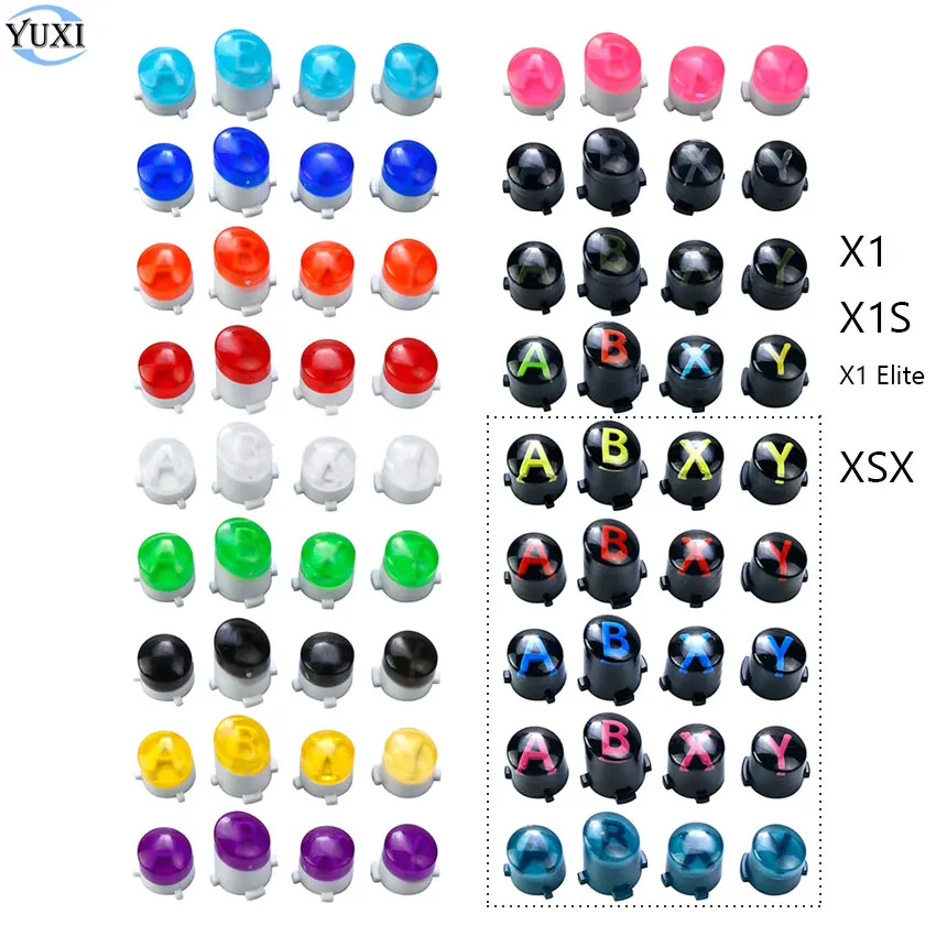 

YuXi Original A B X Y Button Replacement ABXY Key Buttons For Xbox One Slim Elite For Xbox Series X S Controller