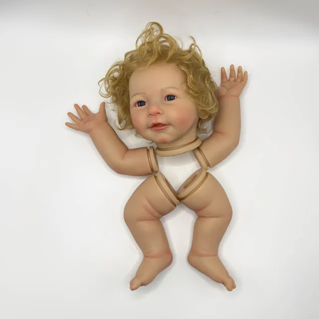 NPK 22inch Sunny Lifelike Unfinished Reborn Doll kit painted Doll