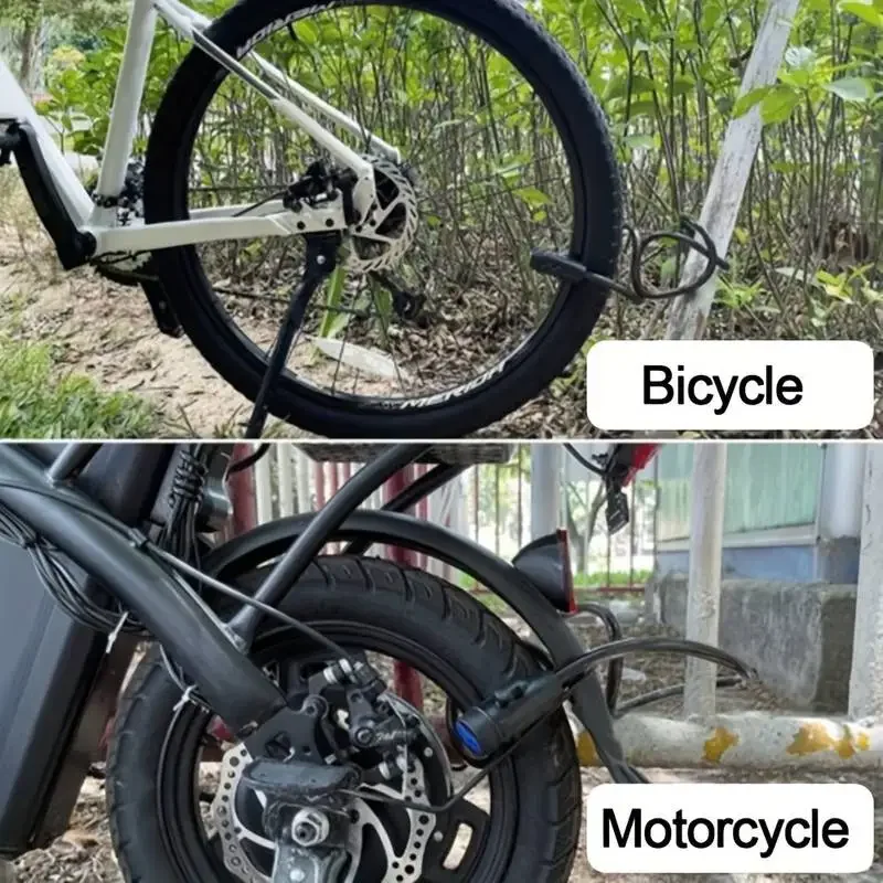 Heavy Duty Motorcycle Lock 80cm Metal Anti Theft Bike Lock with 2 Keys for Maximum Security and Reinforcement of Bicycle motorcycle lock