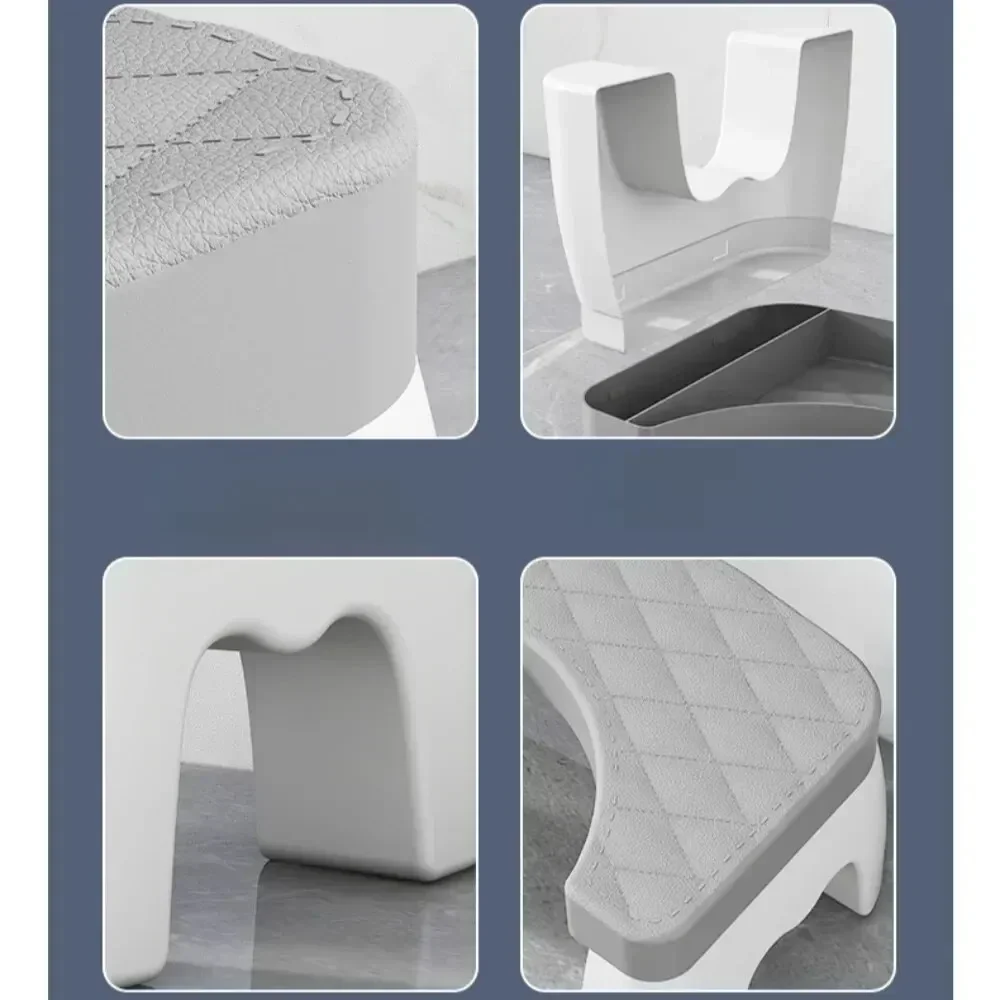 Seasonal Universal Toilet Footstool Household Bathroom Anti Slip Foot Pedals Toilet Squat Stool Removable Toilet Seat Stool