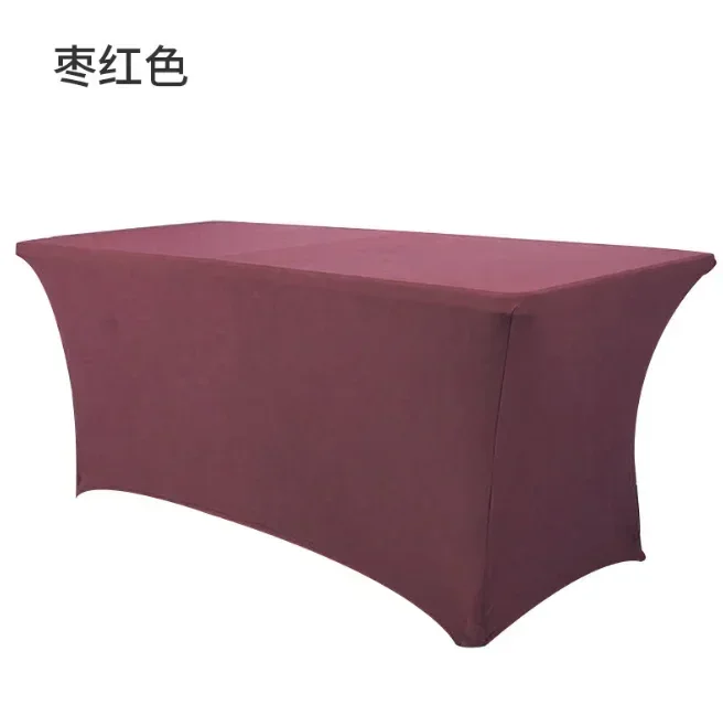 

Durable Banquet Table Cover Wedding Cloth Wonderful Colourful Square Rectangle Polyester Linen Hotel Decoration Birthday Party