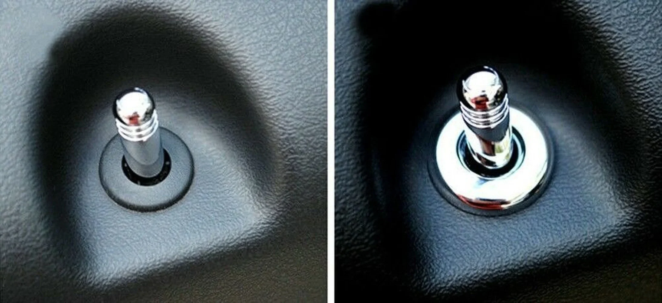 4pcs Chrome Inner Door Lock Pins Knob Cover Trim For Jeep Compass Patriot 2007-2017