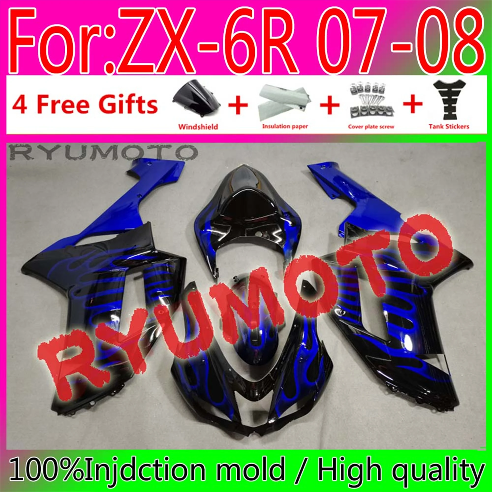 

New ABS Motorcycle full Fairings Kit for HONDA CBR600RR F5 2007 2008 CBR600 RR CBR 600RR 07 08 Bodywork fairing