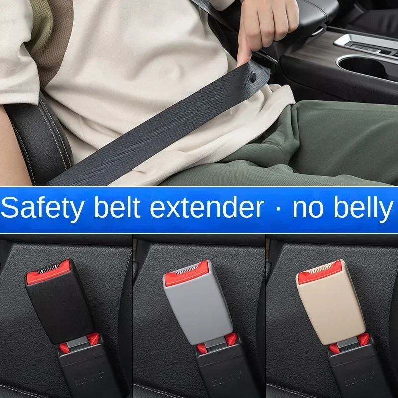 Car Seat Belt Buckle Clip Extender Safety Belt Buckles Extension Accessories 2Pcs