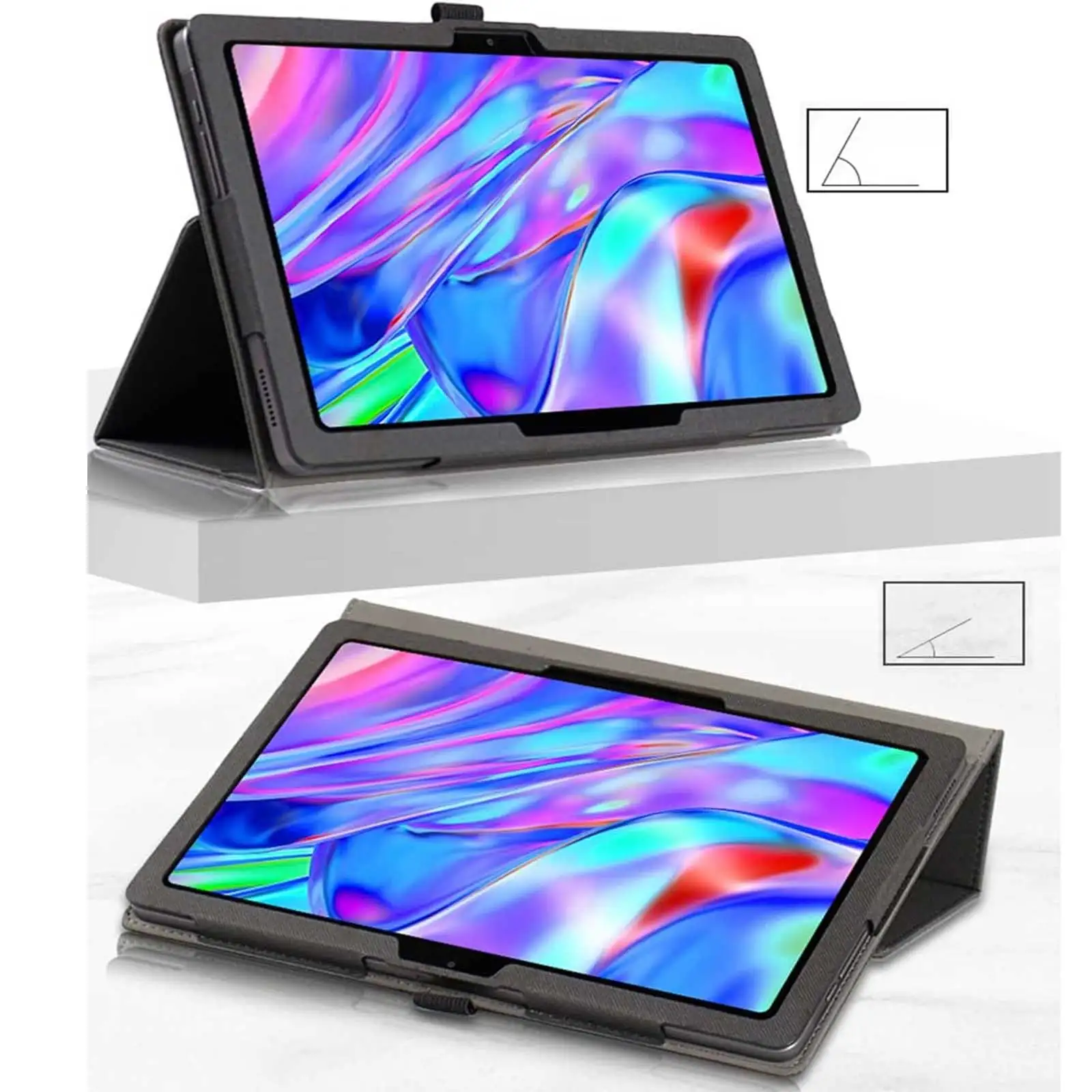 Enhanced Protective Tablet Case with Hand Strap, 10.92 Inch, Black