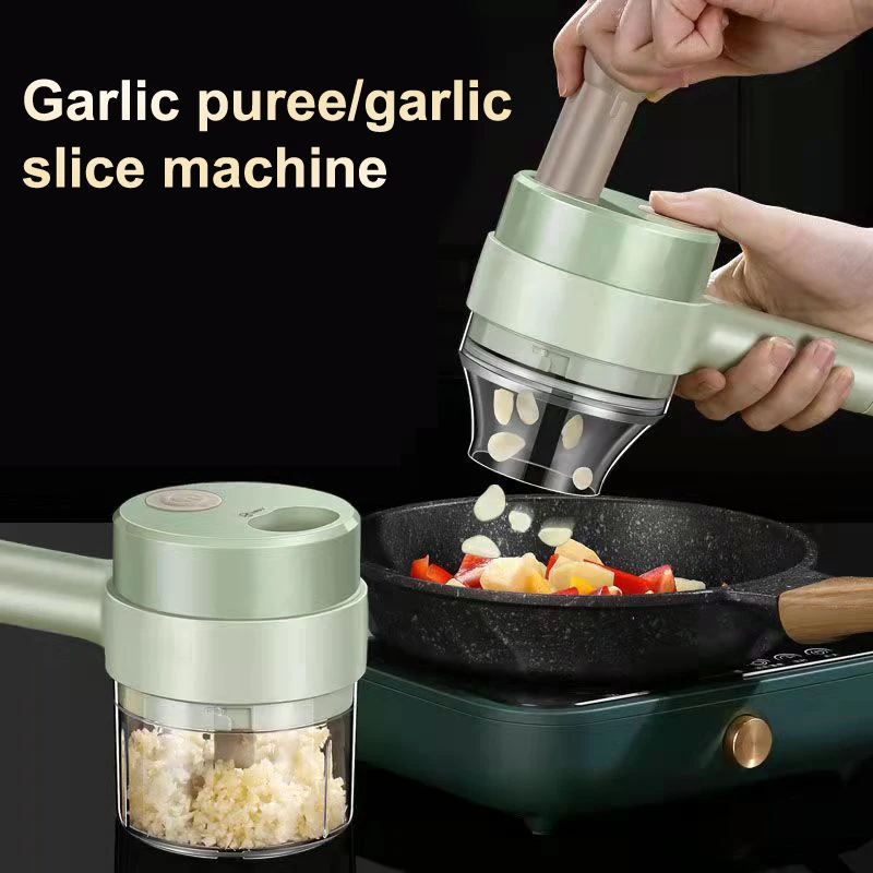 Electric Food Processor Wireless Charging Cutting Vegetables Meat For Household Handheld Tool Complementary Food Machine 1