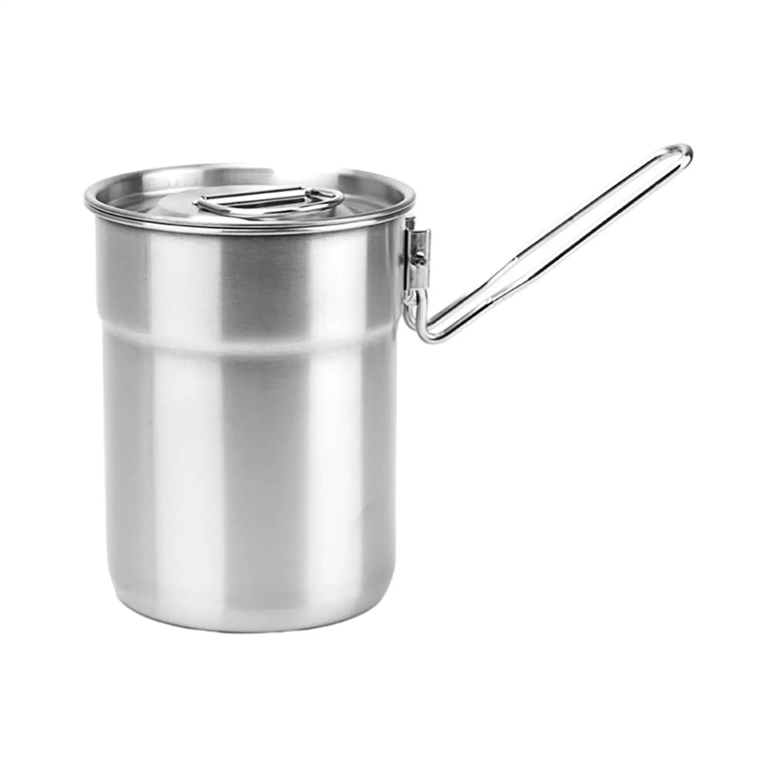 Backpacking Water Boiler 1L Durable Stainless Steel Cup for Bar Everyday BBQ