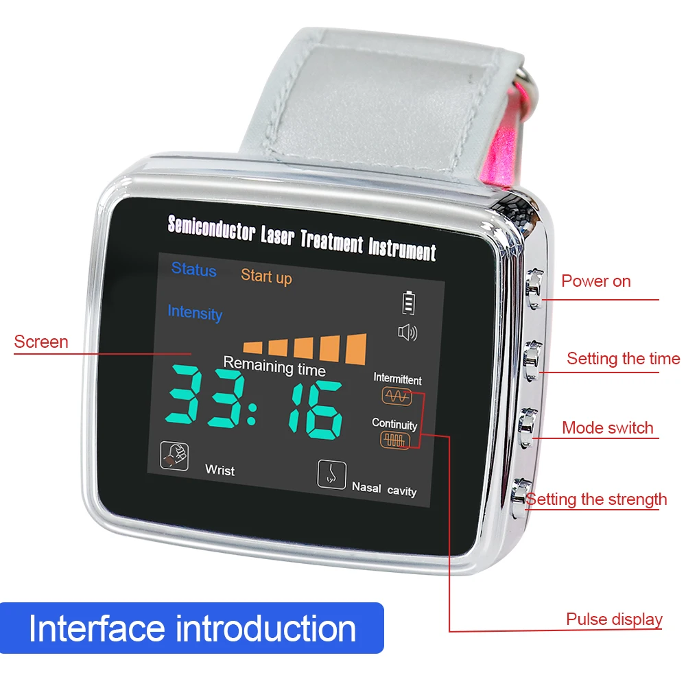 Laser Therapy Wrist Device with 15-Hole Light Technology