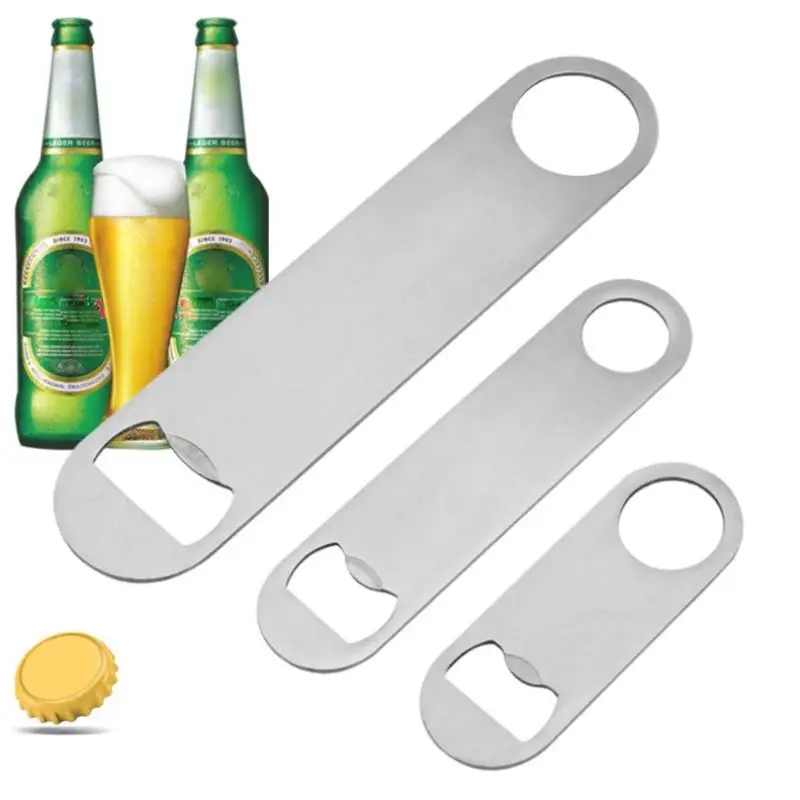 Mini Durable Beer Bottle Opener Stainless Steel Flat Speed Bottle Cap