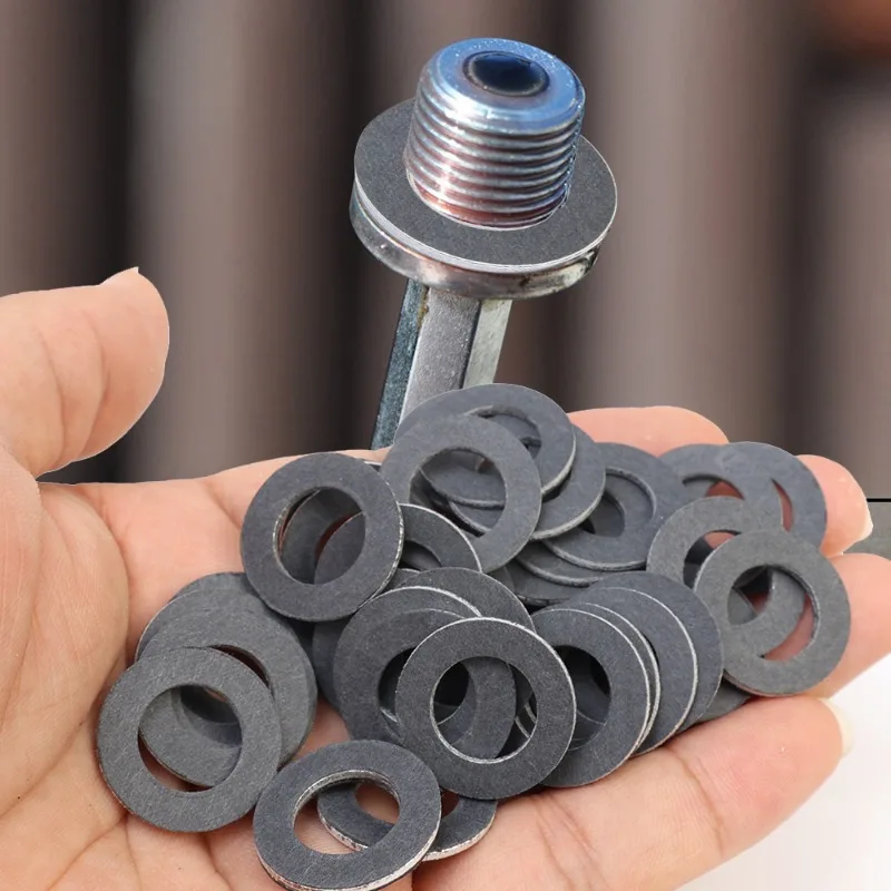 Screw Gasket Oil Drain Sump Plug Washers Hole for Toyota OE90430-12031 12mm Aluminum Accessories Seal Gasket Engine Parts oil drain plug gasket,oil drain plug seal washer,sealing washers,engine gasket set