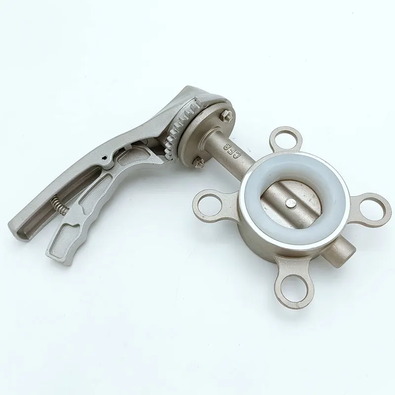 

alloy handle wafer type flange butterfly valve 304 industrial grade stainless steel water treatment water supply equipment