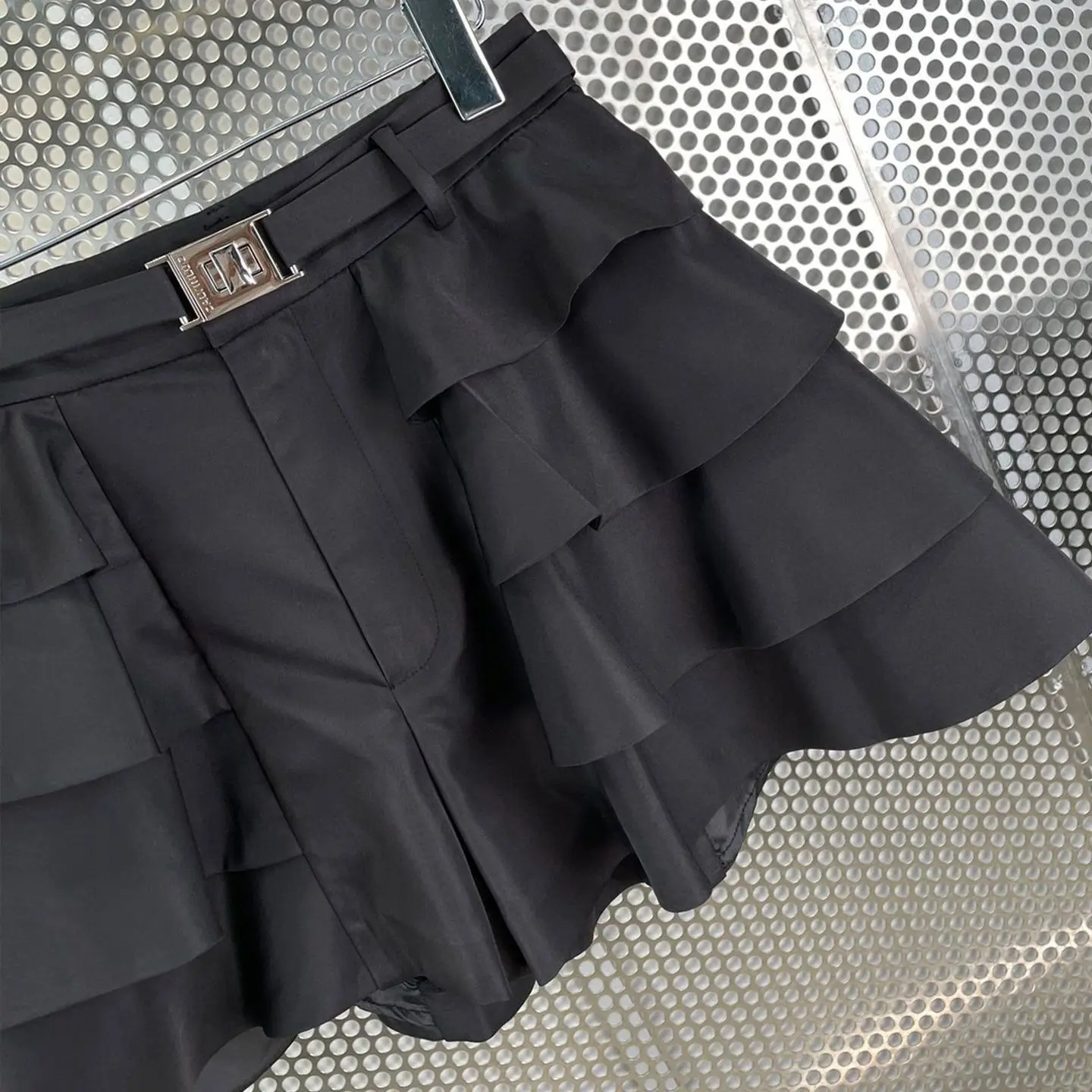 Women Summer Vintage Shorts Layered Cake Skirts skorts