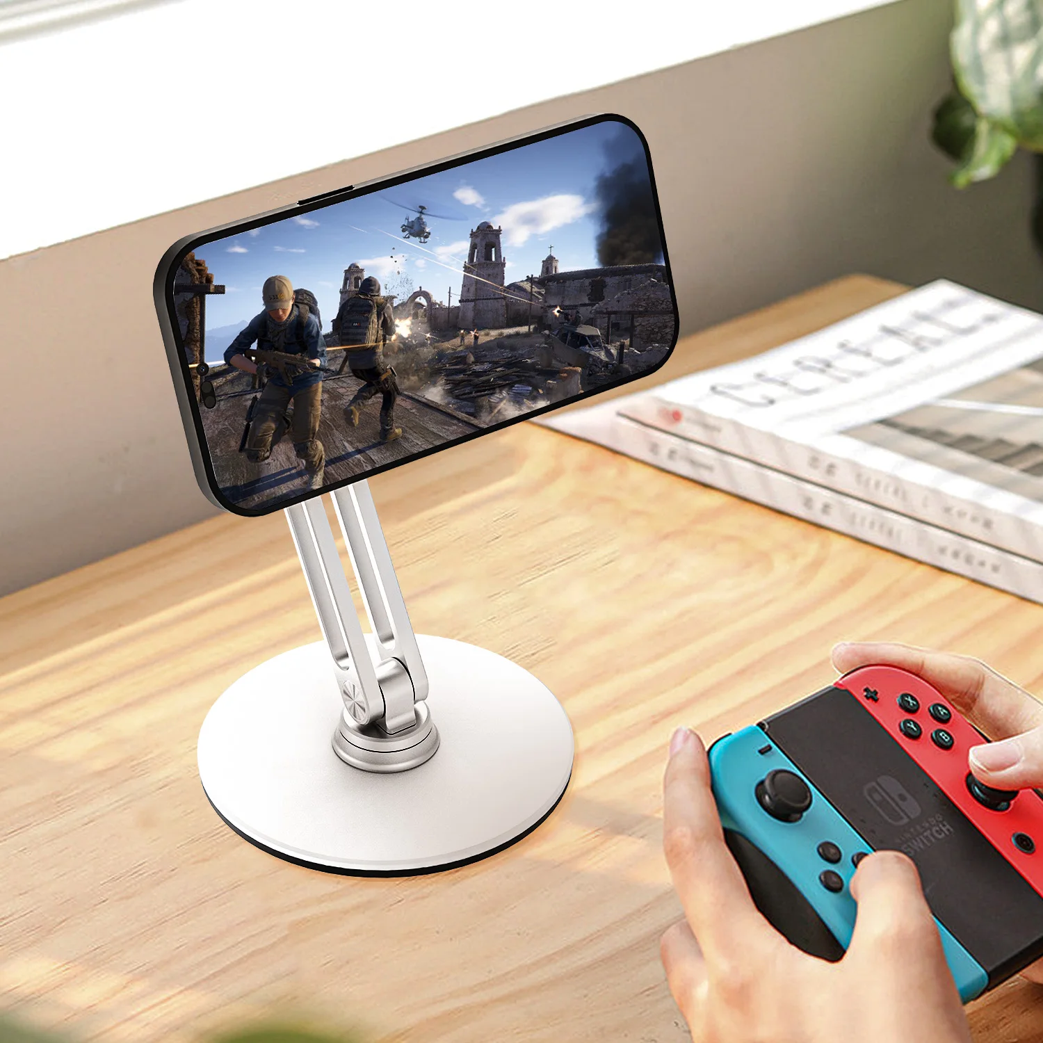 Artpowers Magnetic Phone Stand Holder Mobile Cellphone Telephone Support for Xiaomi Iphone 12 13 14 Pro Max Samsung Cell Phones