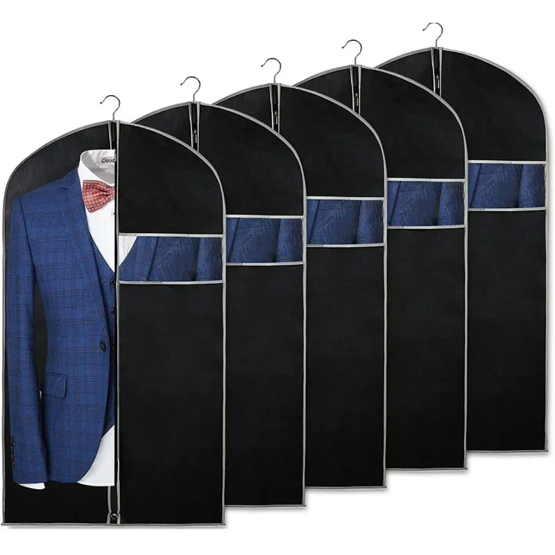 Wardrobe Dustproof Clothing Covers Waterproof Clothes Dust Cover Coat Suit Dress Protector Hanging Garment Bags Closet Organizer