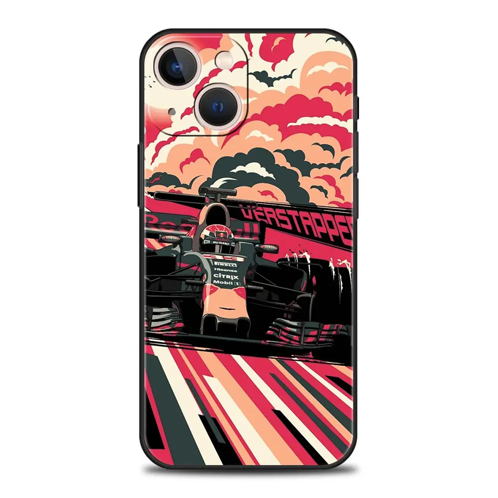 Ayrton Senna F1 Soft Black Phone Case Cover