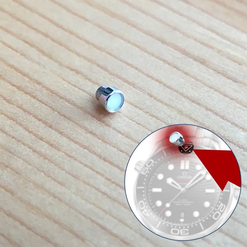 Perline Nottilucenti Blu-Verdi Per Lunetta In Ceramica Per Orologio Automatico Omg Ω Omega Seamaster 300