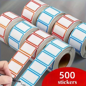 500 pezzi etichette per congelamento adesivi senza residui buccia impermeabile e resistente all'olio congelatore frigorifero dispensa etichette regalo etichette adesive per ufficio
