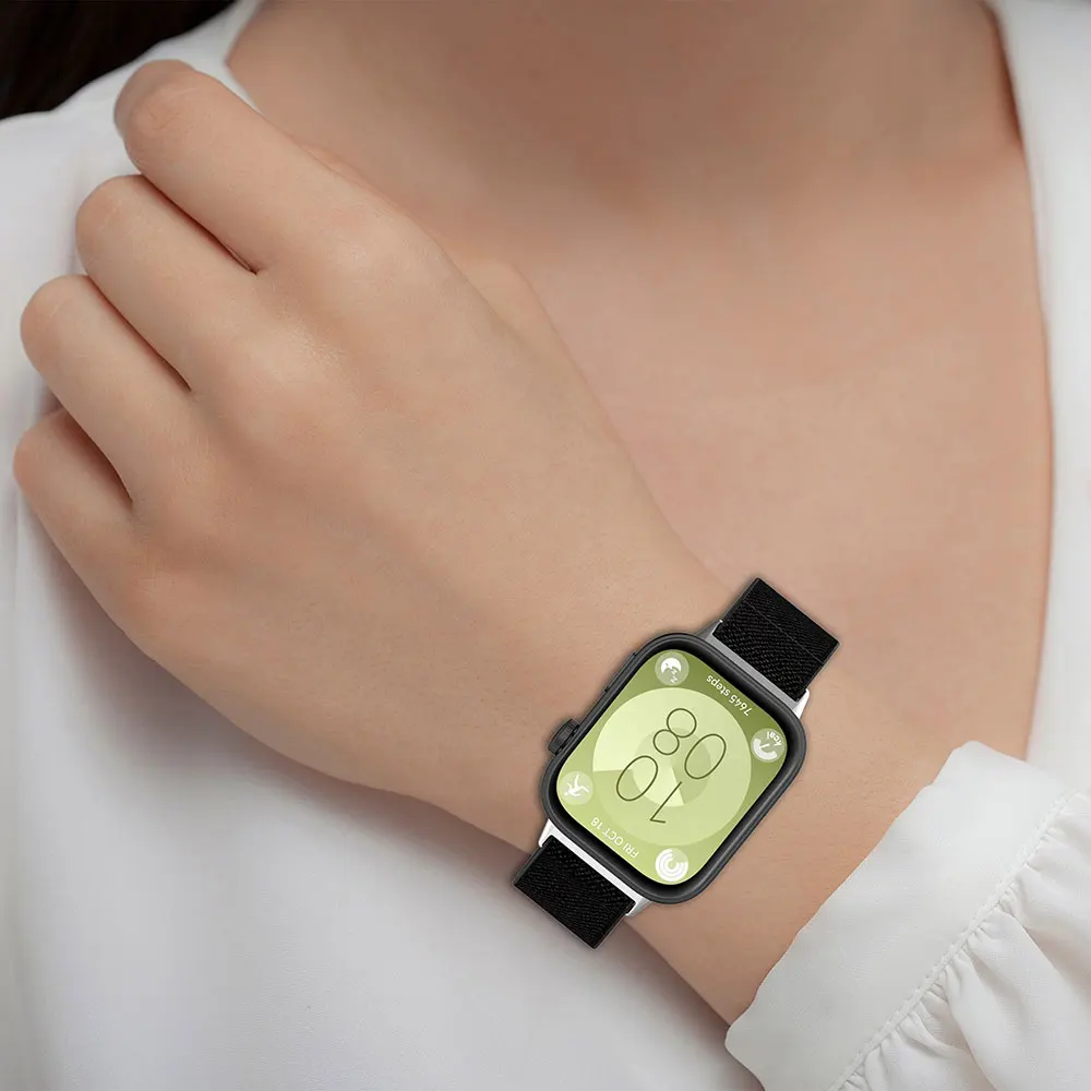 Nylon Loop Strap for Smart Watch - Adjustable Replacement Bracelet in Vibrant Colors