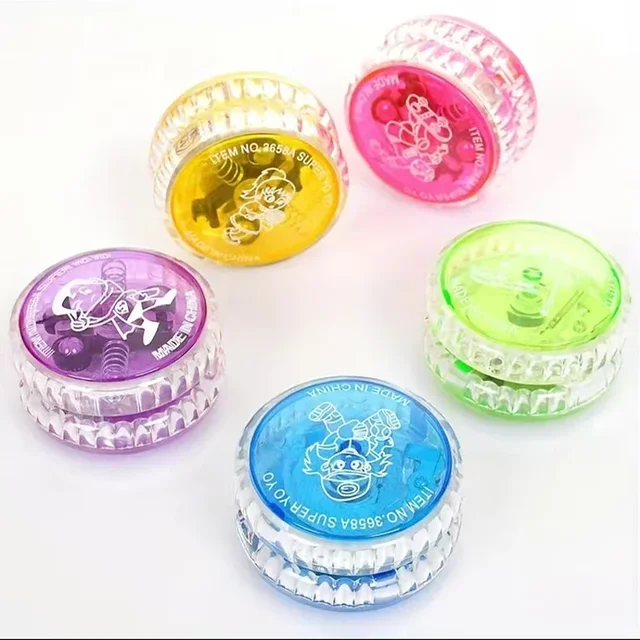 3Pcs Luminous Yo-yo Ball Pull Line Yoyo Ball for Kids Light Up the Fun Brighten Up Child's Playtime Children's Toys Random Color 2