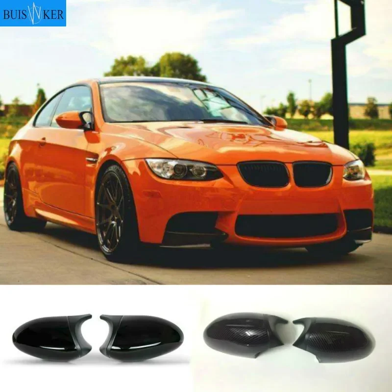 

2xMirror Cover E90 Car Side Door Rearview Side Mirror Cover Cap For BMW E90 E91 2005-2007 E92 E93 2006-2009 M3 Style E80 E81 E87