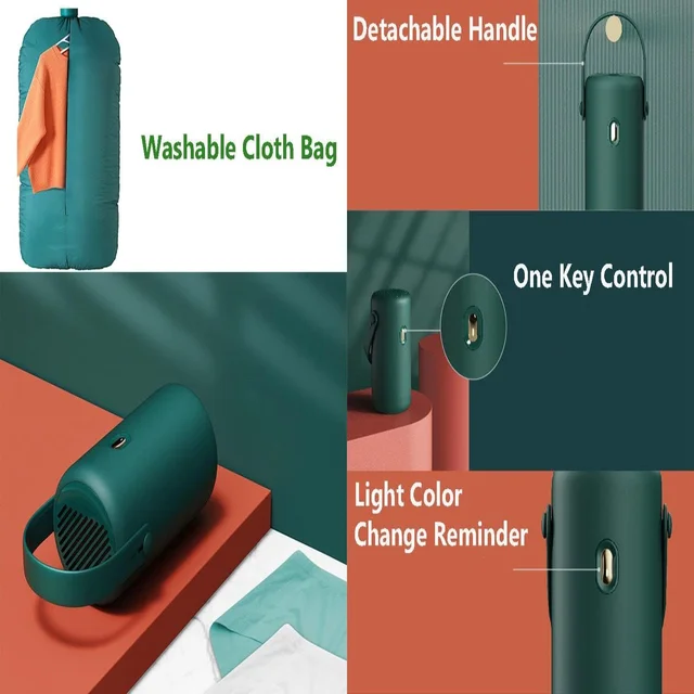 Portable Clothes Dryer, 250W Multifunctional Small Dryer Machine, Big Clothes Bags for Travel and  Laundry 6