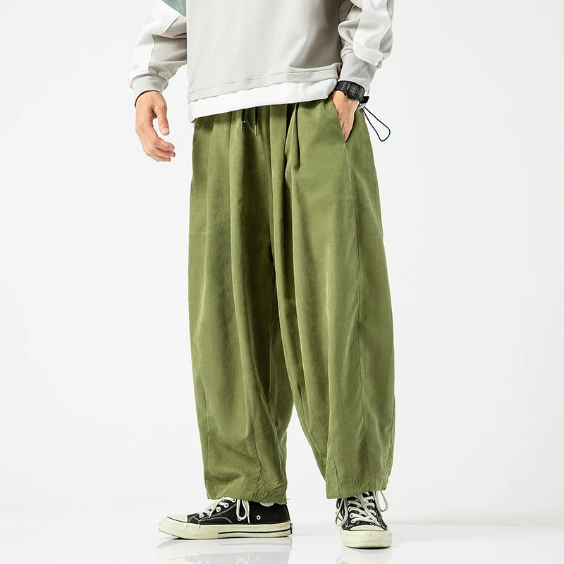 Oversize Men Harem Pants Wide Leg Harajuku Thin Casual Pants Fashion Male Streetwear Hip Hop Trousers Big Size 5XL