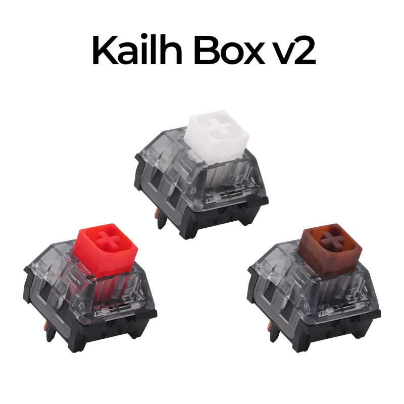 Kailh Box V2 Switch New Version Mechanical Keyboard Switch White Brown Red  5pins Compatible Cherry MX Switches