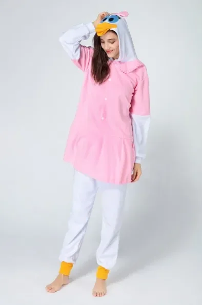 Adult Animal Blue Duck Pajamas Onesies Christmas Halloween Cute Party Cosplay Costumes Homewear Kigurumi