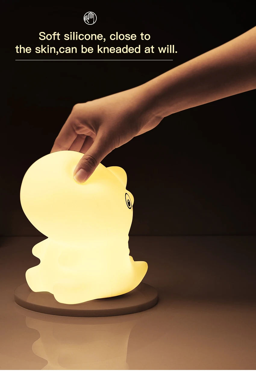 Luzes da Noite de Silicone para o Quarto das Crianças do Bebê Macio Dinossauro Berçário Lâmpada Decoração Casa Led 6 Computers & Electronics