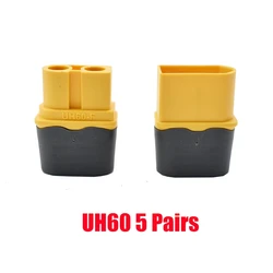 High - Performance Bullet Connectors for RC Quadcopter and FPV Racing Drone Batteries (10 - Pack) (Amass UH60 5 pairs)