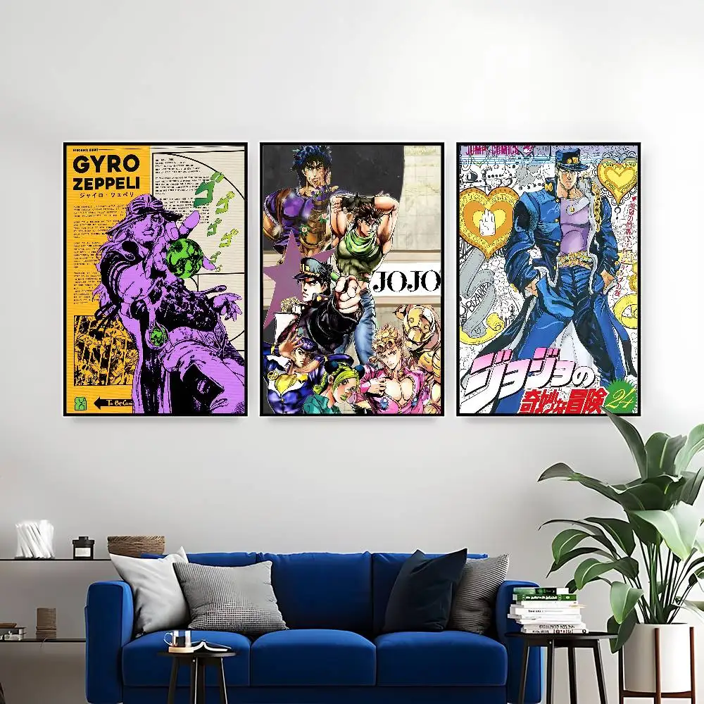 JoJo's Bizarre Adventure Retro HD Wall Art Poster Set