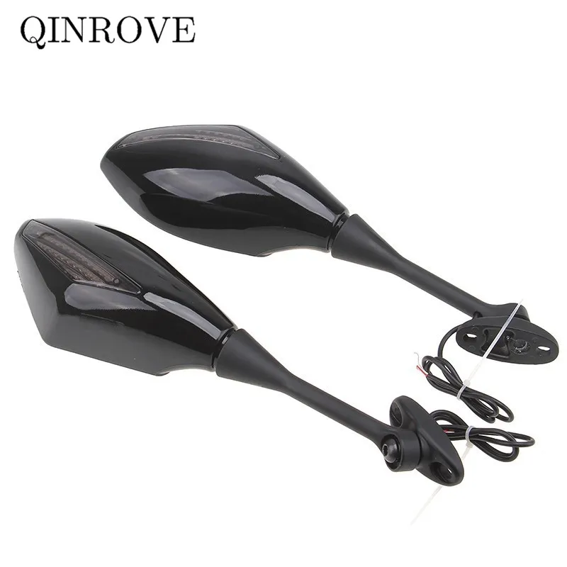 

With LED Light Motorcycle Rear Mirror Sportbike Side Mirror For Honda CBR300R CBR500R CBR600R CBR1000RR Kawasaki Ninja 250 400