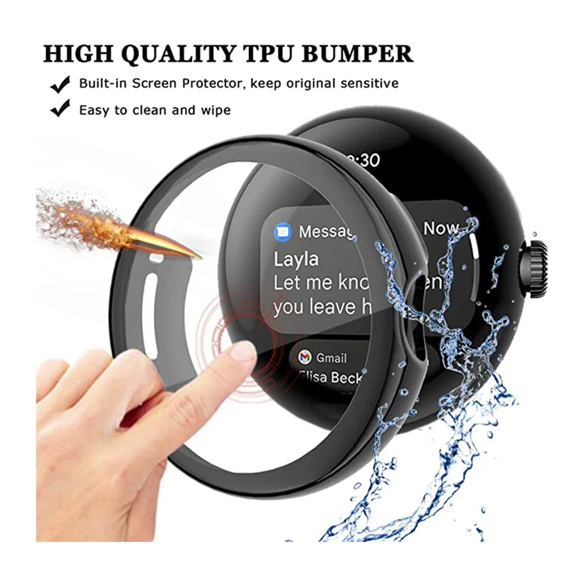 Screen Protector Pixel Compatible Smartwatch Case Band For