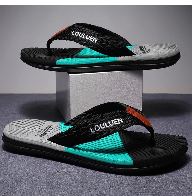 Summer Beach Flip Flops: High-Quality, Fashionable, Breathable for Men - true deals club