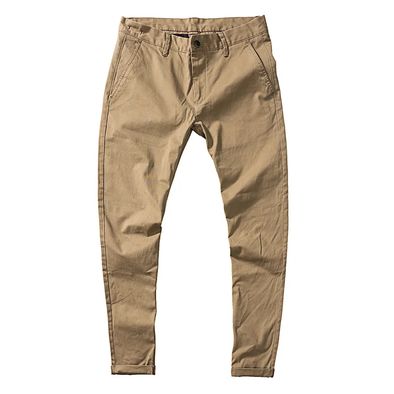 Cotton Trousers Cotton Clothing Cotton Pants Casual Pants Men's Slim Fit Casual Aliexpress