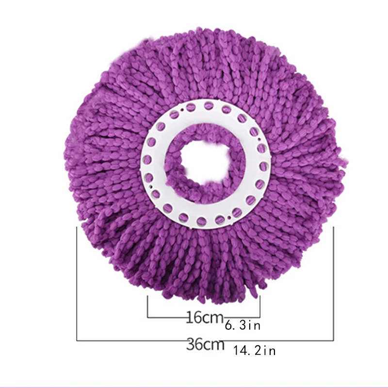 Universal 360° Rotating Microfiber Mop Head Replacement Cloth