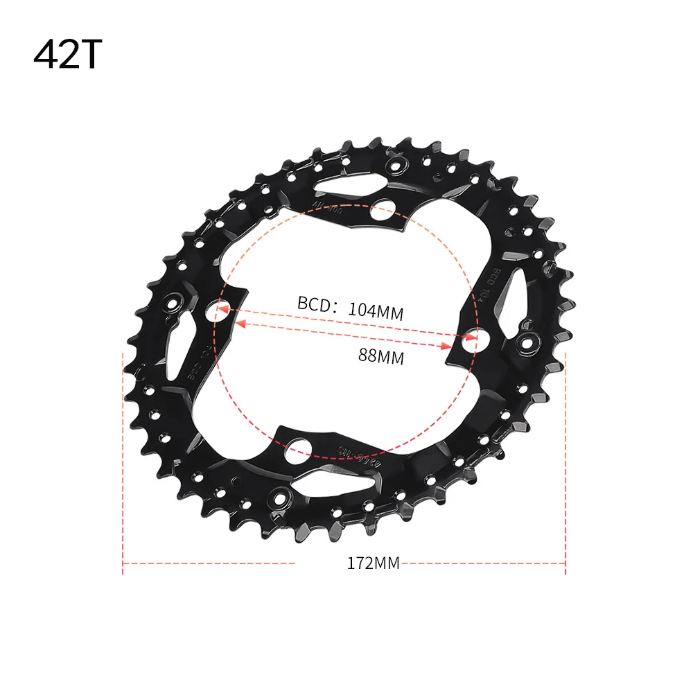 

42T Mountain bike chainring bicycle chainring repair compatible For Shimano chainring