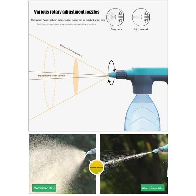 Kerti Elektromos Víz Permetezőgép Automatikus Nagynyomású Légszivattyú Növények Mosás Töltő Öntözés Sprinkler Szerszám - Image 5