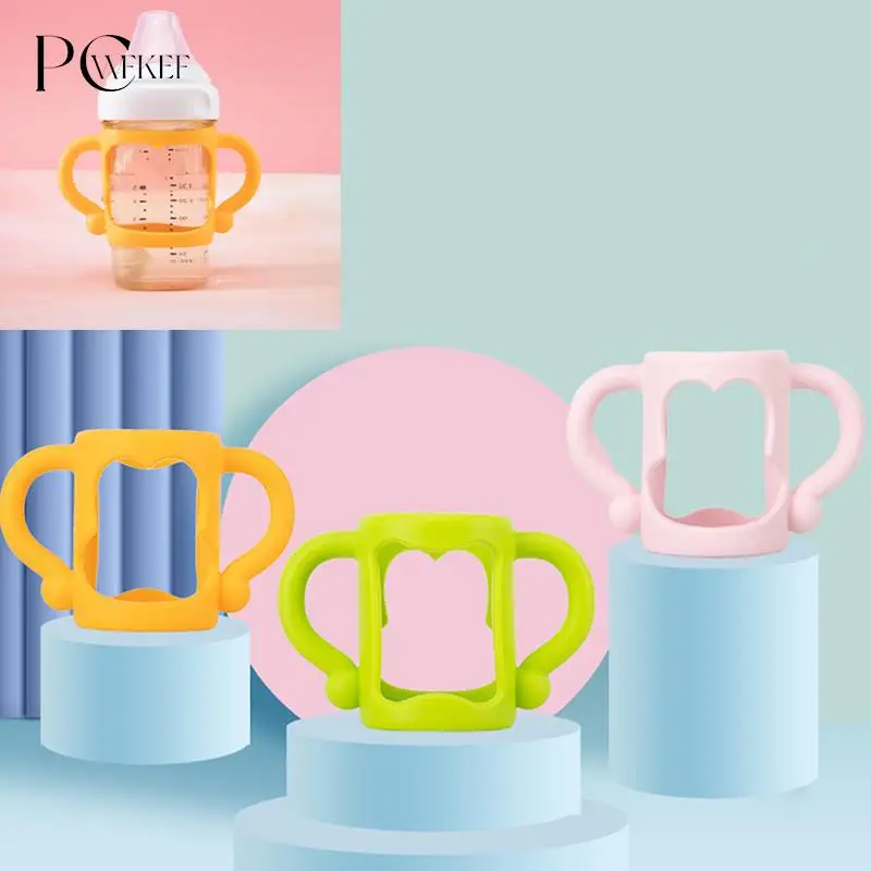 Baby Bottle Universal Handle Soft Silicone Bottle Grip Handle For Feeding