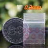 500PCS  Smile Face Small Size Self Sealing Zip Lock Bags Thick Jewelry Pouches Transparent Plastic Mini Packaging Zipper Bags 4
