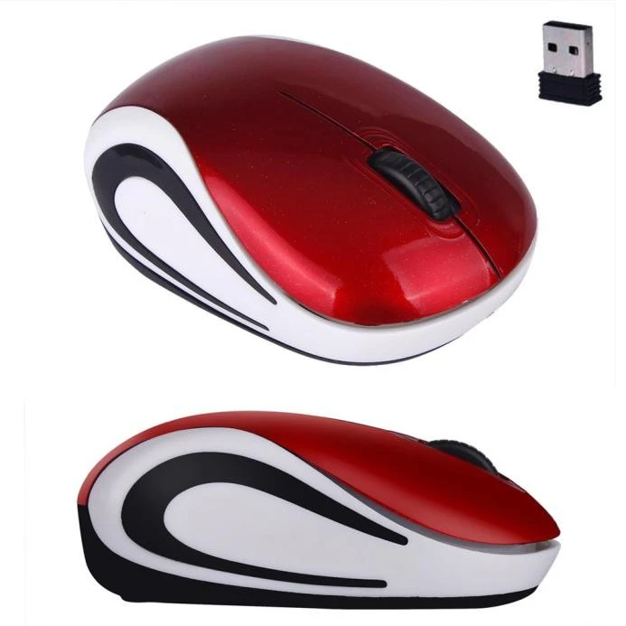wireless gaming mouse Mini Wireless Mouse 2.4 GHz Optical Office PC Mice For PC Laptop Notebook Red Ergonomic USB Receiver Gaming Mouse For Computer computer mouse gaming