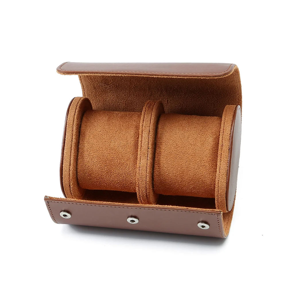 Custodia da viaggio per orologi in pelle vintage portatile