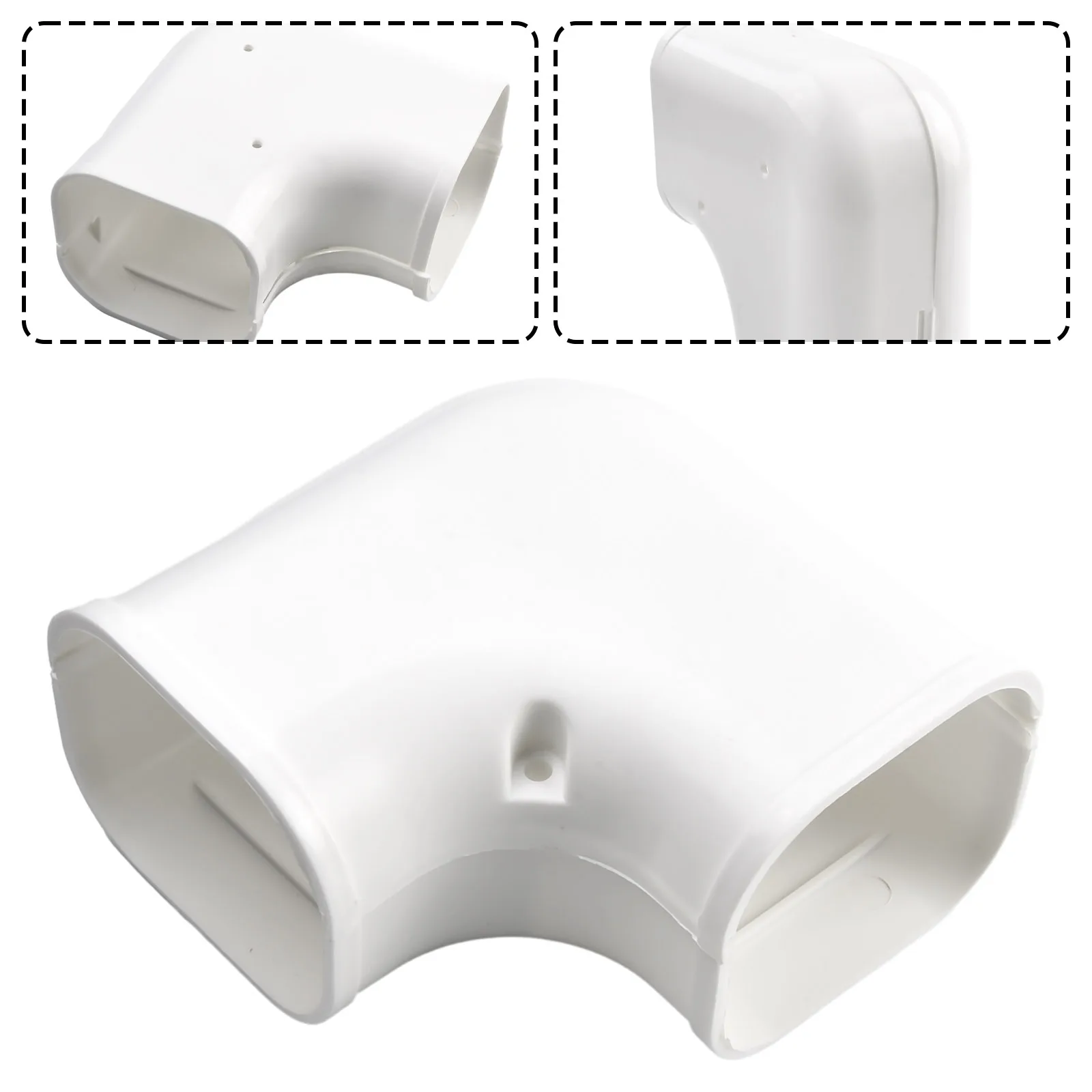

PVC Line Cover Weather Resistance Reach Professional-grade Standards Home Improvement 135°Flat Elbow Wall Cap Ventilators