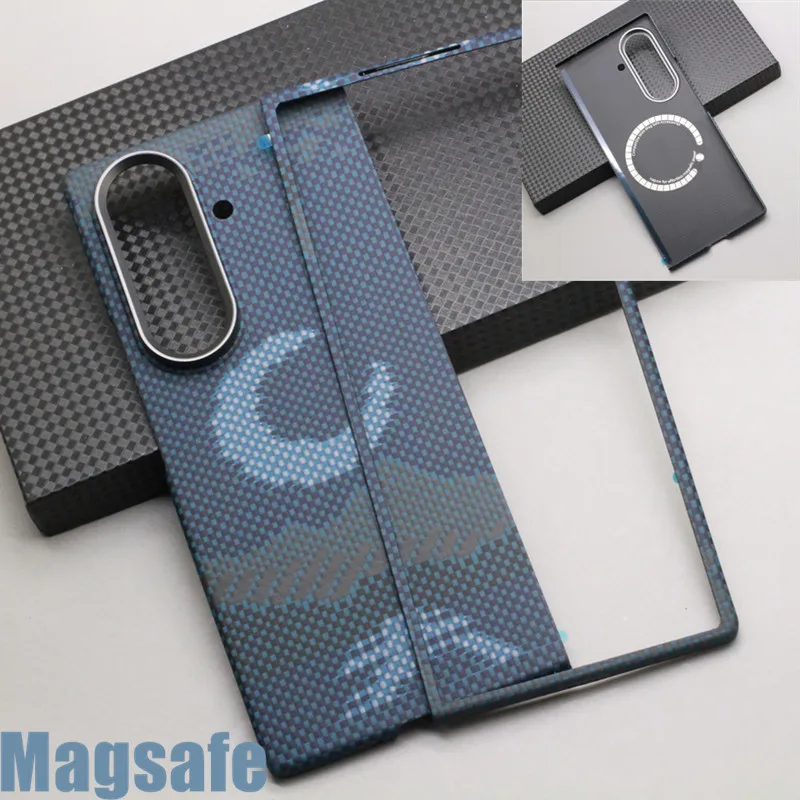 Premium Aramid Fiber Magnetic Foldable Phone Case with MagSafe Compatibility
