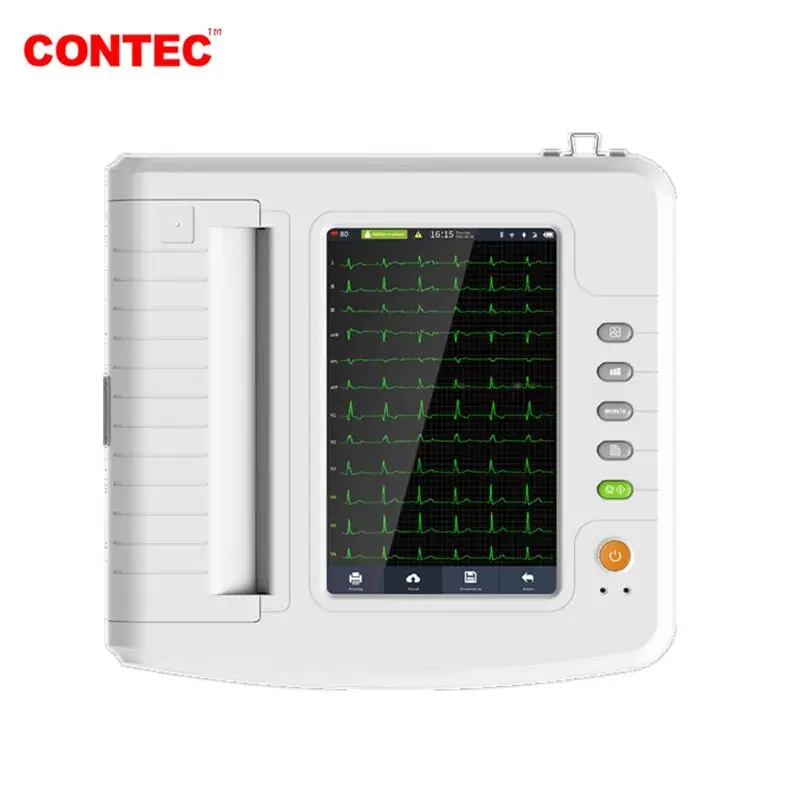 CONTEC Touch 12 channel ECG Machine EKG Electrocardiograph Software Interpretation USB ECG1212G