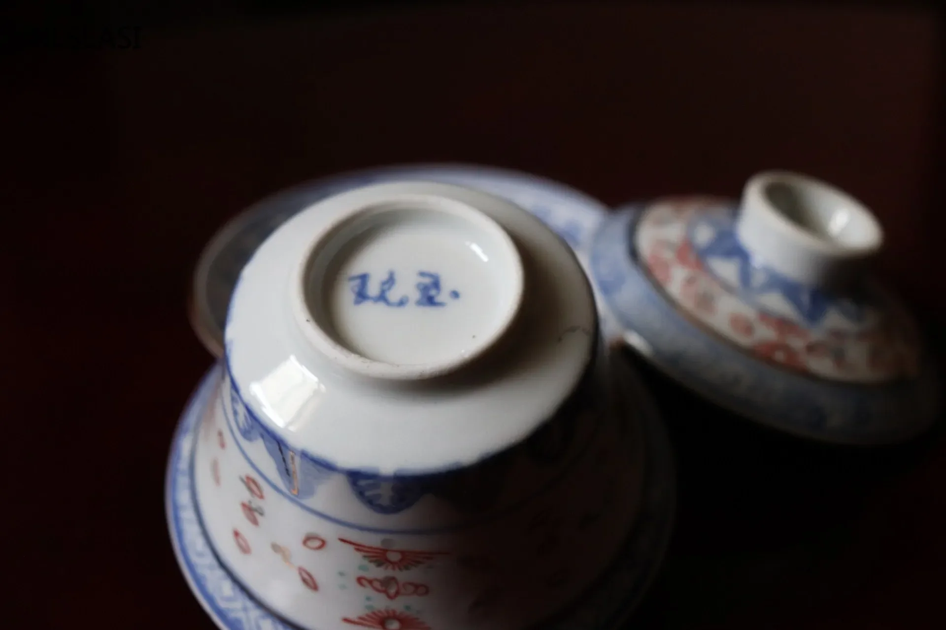 Jingdezhen Ceramic Sancai Gaiwan Teacup handmade Tea Bowl set Chinese Tea Tureen Porcelain Teaware Accessories Drinkware