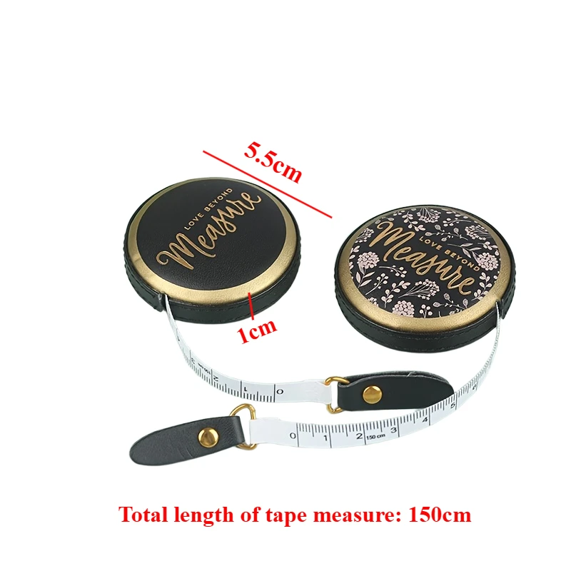 Portable PU Leather Mini Tape Measure for Sewing and Crafting