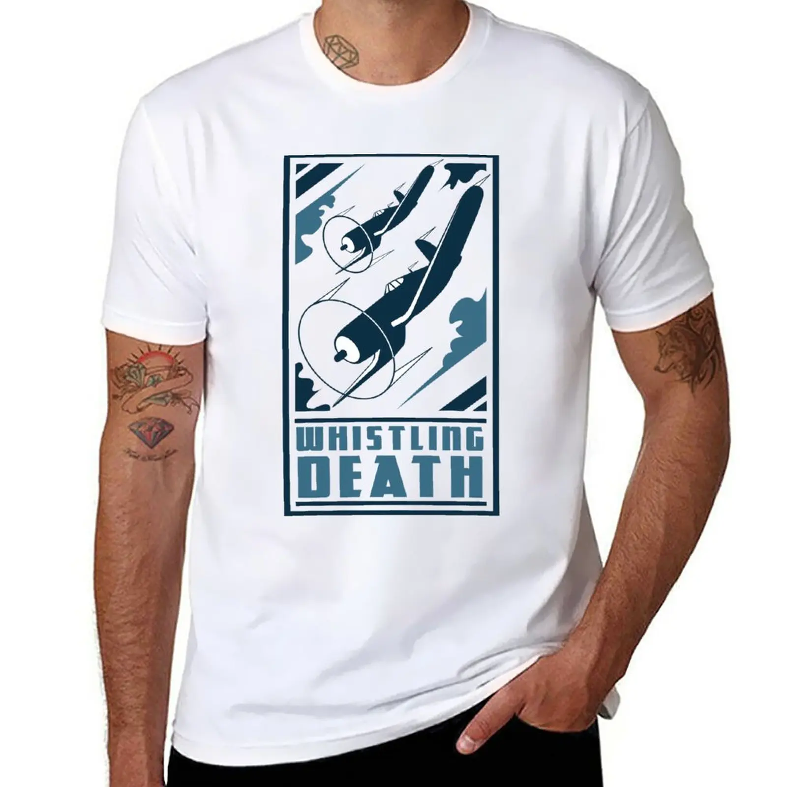 T-Shirt Fishing Death Abbigliamento Vintage T-Shirt Champion Da Uomo Tinta Unita